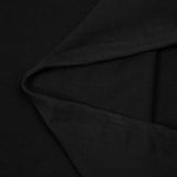 Polo de punto fino de algodón negro