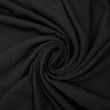 Crêpe georgette polyester noir
