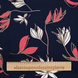 Cotton satin Elastane Print Expert from the Vent Dark Blue Background