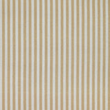 Piqué de coton imprimé rayé beige fond blanc