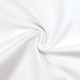 White tubular ribbed cuffs per meter