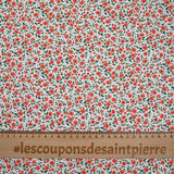 Orange country estampado de algodón blanco fondo blanco