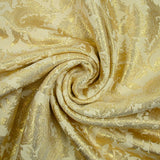 Brocart lamé doré rococo fond écru