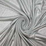 Jersey viscose fin gris lamé argent