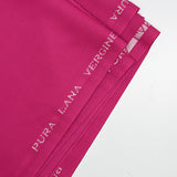 Gabardine de laine vierge rose fuchsia