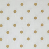 Cotton stung printed pea white background