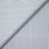Marine striped and blue printed cotton white background
