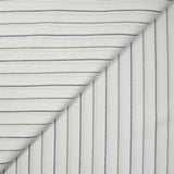 Marine striped cotton canvas and white background