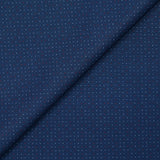 Cotton printed mini pea white and red navy background