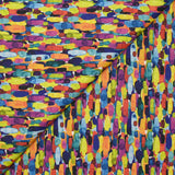 Manchas multicolores Algodón impreso