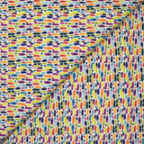 Multicolored white background cotton white background