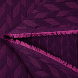 Polyviscose jacquard tresses violine