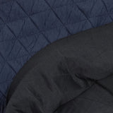Matelassé Jersey Triangle Navy Blue Fondo