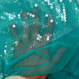 Tulle sequin turquoise