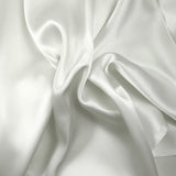 100% broken white silk satin