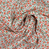Orange country estampado de algodón blanco fondo blanco