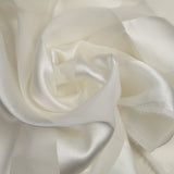 100% silk veil with wide ecru satin bands