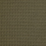 Coton 100% nid d'abeille vert militaire