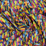 Manchas multicolores Algodón impreso
