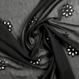 Muslin bordada en enora negra