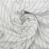Marine striped cotton canvas and white background