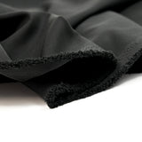Heavy polyester pancake black madeleine