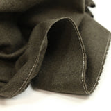 Drap de laine mélangée chiné vert militaire