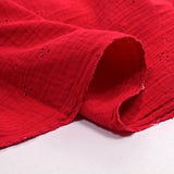 Double openwork embroidered gauze lolita red