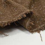 Tweed Emma lurex polyester fond marron