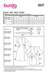 Patrón Burda n°5637: Vestido