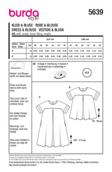 Burda pattern n°5639: Dress & Blouse