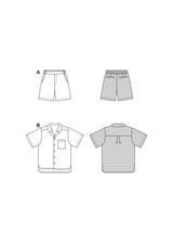 Burda pattern n°5640: Shirt and shorts