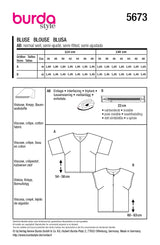 Patrón Burda n°5673: Blusa