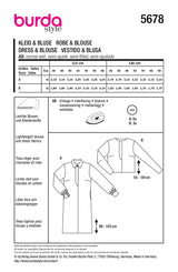 Burda boss n ° 5678: dress & blouse