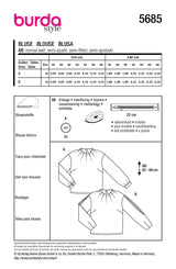 Burda Boss N ° 5685: blusa