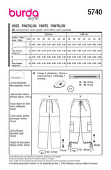 Burda Boss N ° 5740: pantalones