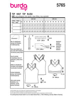 Patron Burda n°5765 : Haut