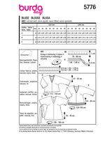 Burda Boss N ° 5776: blusa