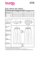 Burda Boss N ° 5778: pantalones