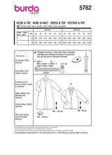 Burda Boss N ° 5782: Vestido y alto