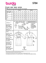 Burda Boss N ° 5784: Vestido