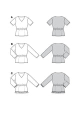Patron Burda n°5786 : T-shirt
