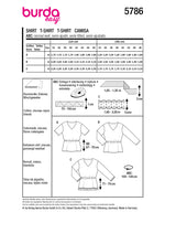 Patron Burda n°5786 : T-shirt