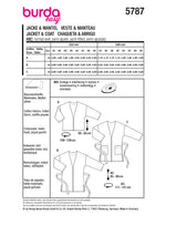 Burda boss n ° 5787: jacket & coat