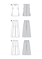 Burda boss n ° 5793: Pants set