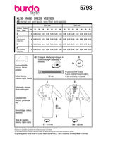 Burda Boss N ° 5798: Vestido