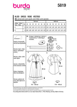Patron Burda n°5819 : Robe