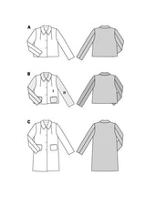 Burda boss n ° 5855: jacket & coat