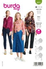 Patron Burda n°5873 : Blouse