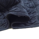 Matelassé Jersey Triangle Navy Blue Fondo